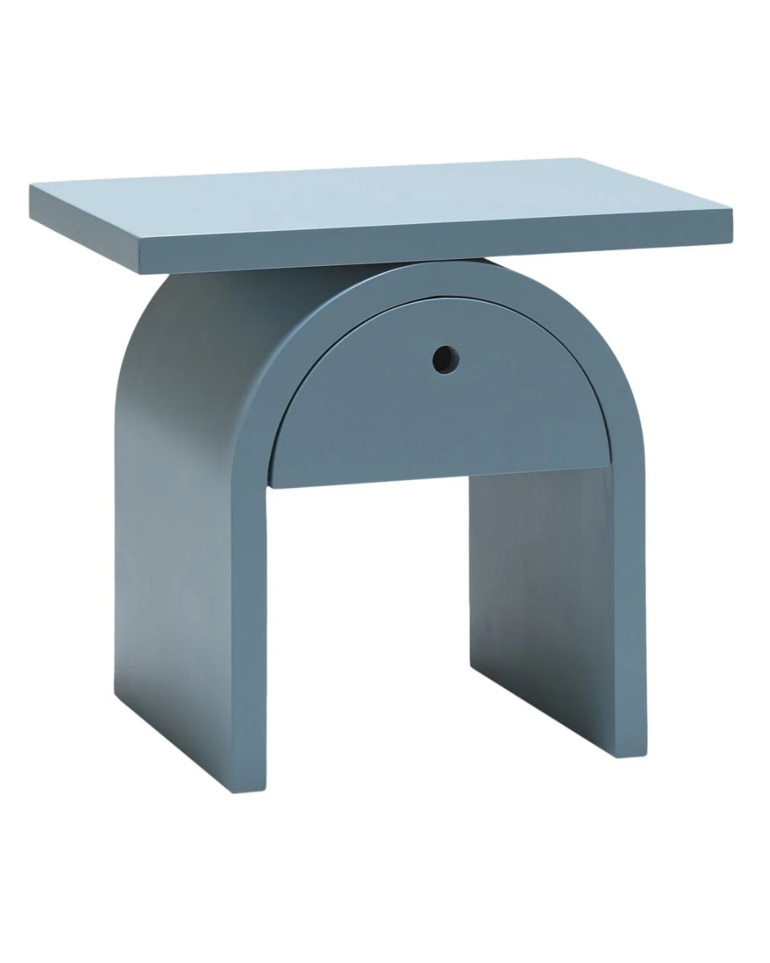 Portal Side Table — Children’s Arch Lacquer Nightstand with Drawer