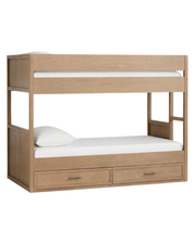 Modo Bunk Bed — Modern Solid Oak Bunk Bed with Under-Bed Storage