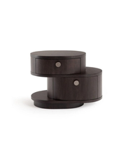 The Orbit Nightstand — Sculptural Drum Bedside Table