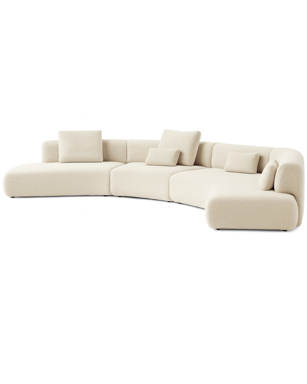 The Sera Sectional grand modular curved bouclé sofa – UAE