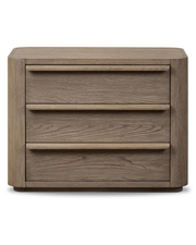 The Dune Nightstand — 3-Drawer Oak Bedside Table | Furmories Furniture