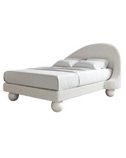 Luna Bed — Children’s Asymmetric Arch Bouclé Single Bed