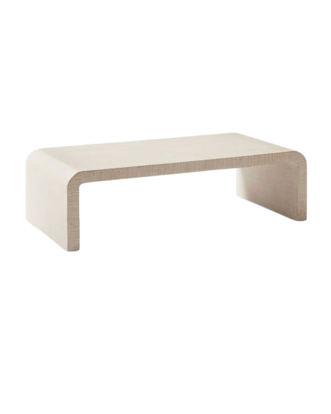 Modern Waterfall Edge Coffee Table minimalist wood design – UAE