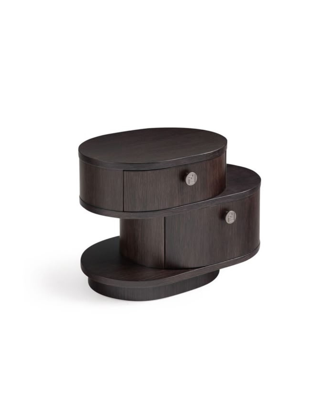The Orbit Nightstand — Sculptural Drum Bedside Table