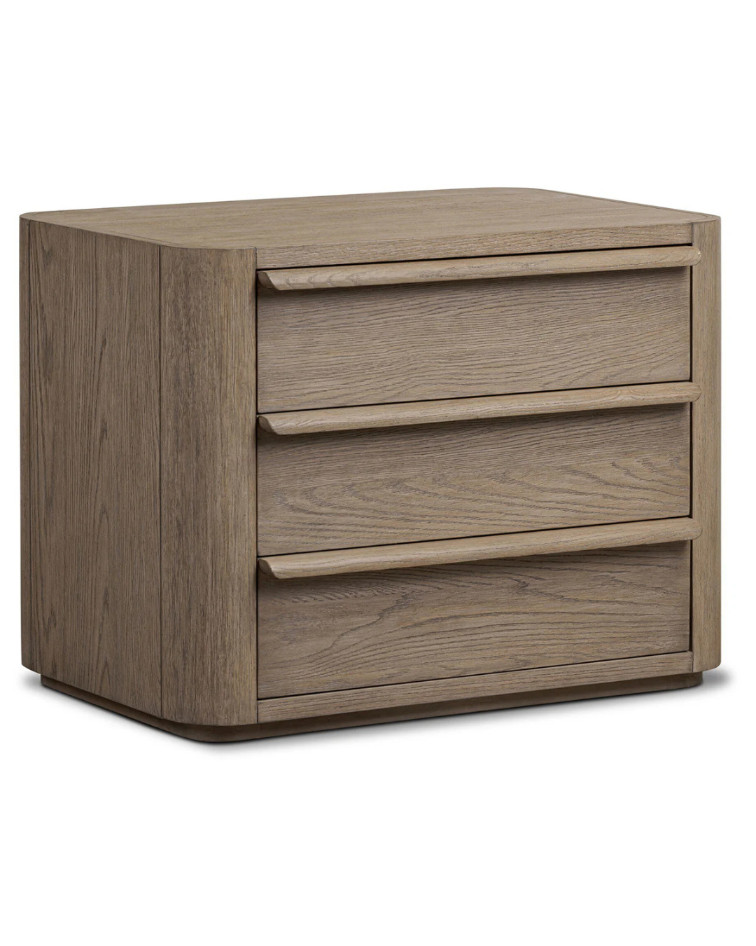 The Dune Nightstand — 3-Drawer Oak Bedside Table | Furmories Furniture