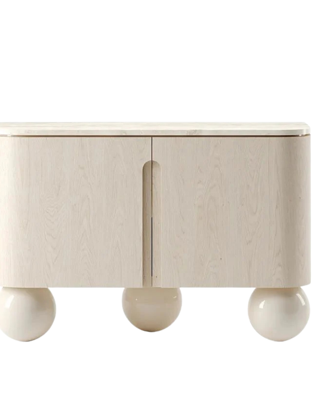 Modern Artistic Cabinet in Light Wood