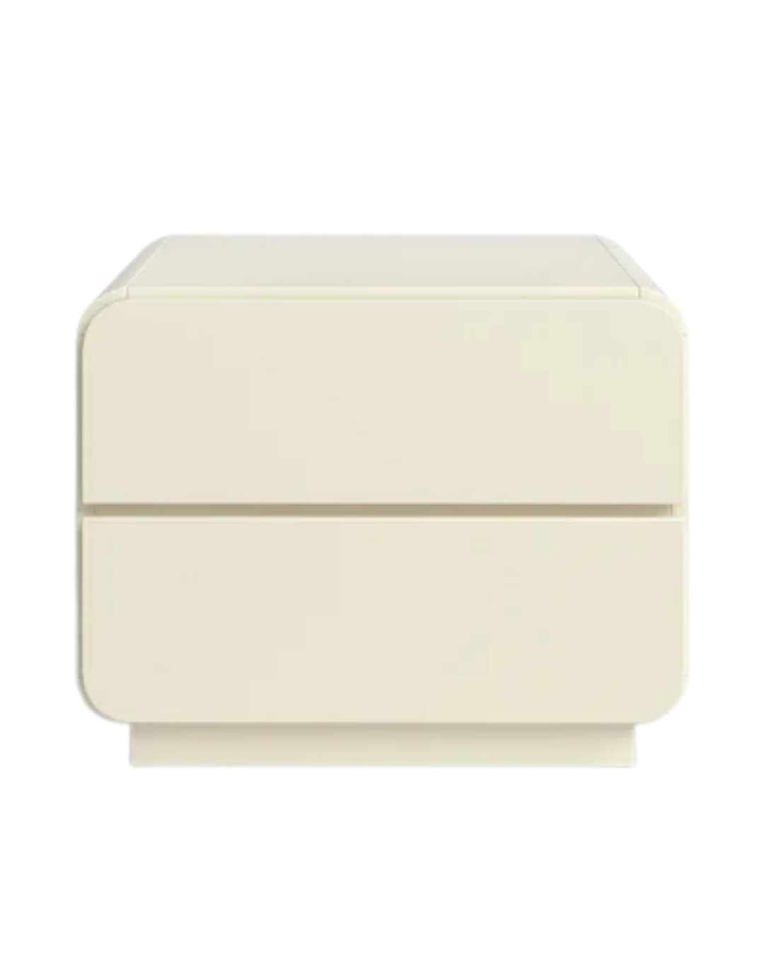 Luna Modern Glossy Nightstand with Rounded Corners