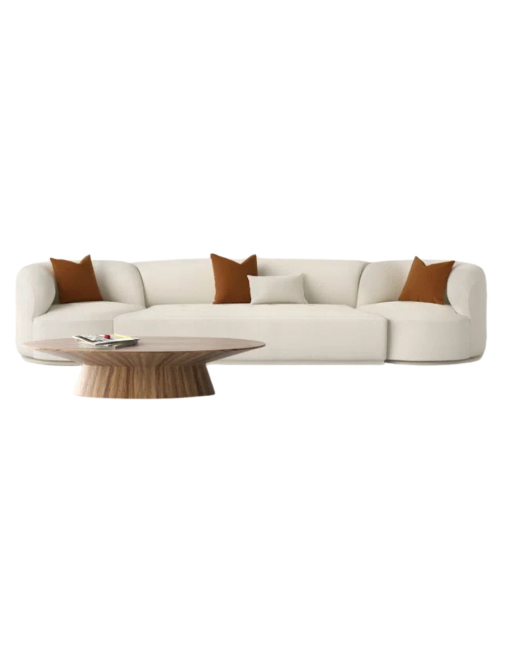 Cream Deep Seat Sofa angle – bespoke sofa Ajman UAE