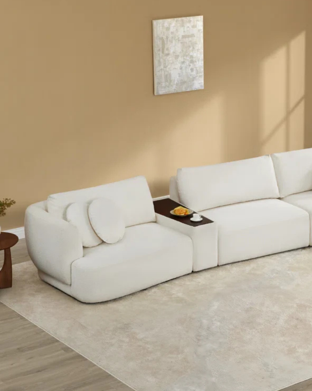 Cream Modular Sofa flexible side – bespoke sofa manufacturer UAE