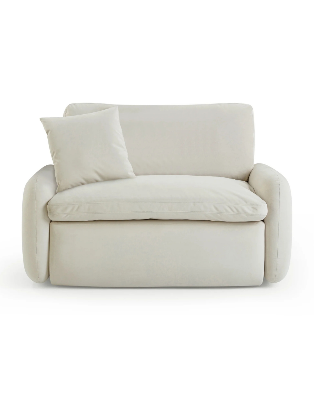 Modern Oversized Armchair plush cushions rounded arms – UAE
