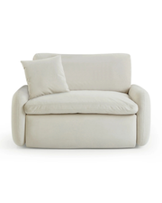 Modern Oversized Armchair – Plush Cushions & Rounded Arms
