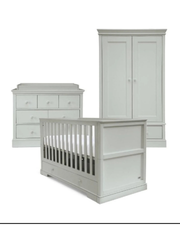 Palazzo Nursery Set — 3-Piece Classic Shaker Cot, Dresser
