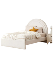 Arco Bed — Children’s Double Arch Bouclé Single Bed