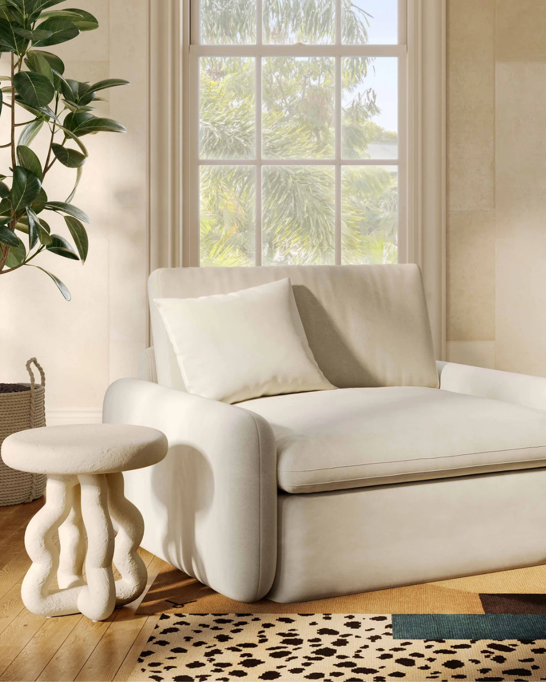 Oversized Armchair room setting – armchair manufacturer UAE