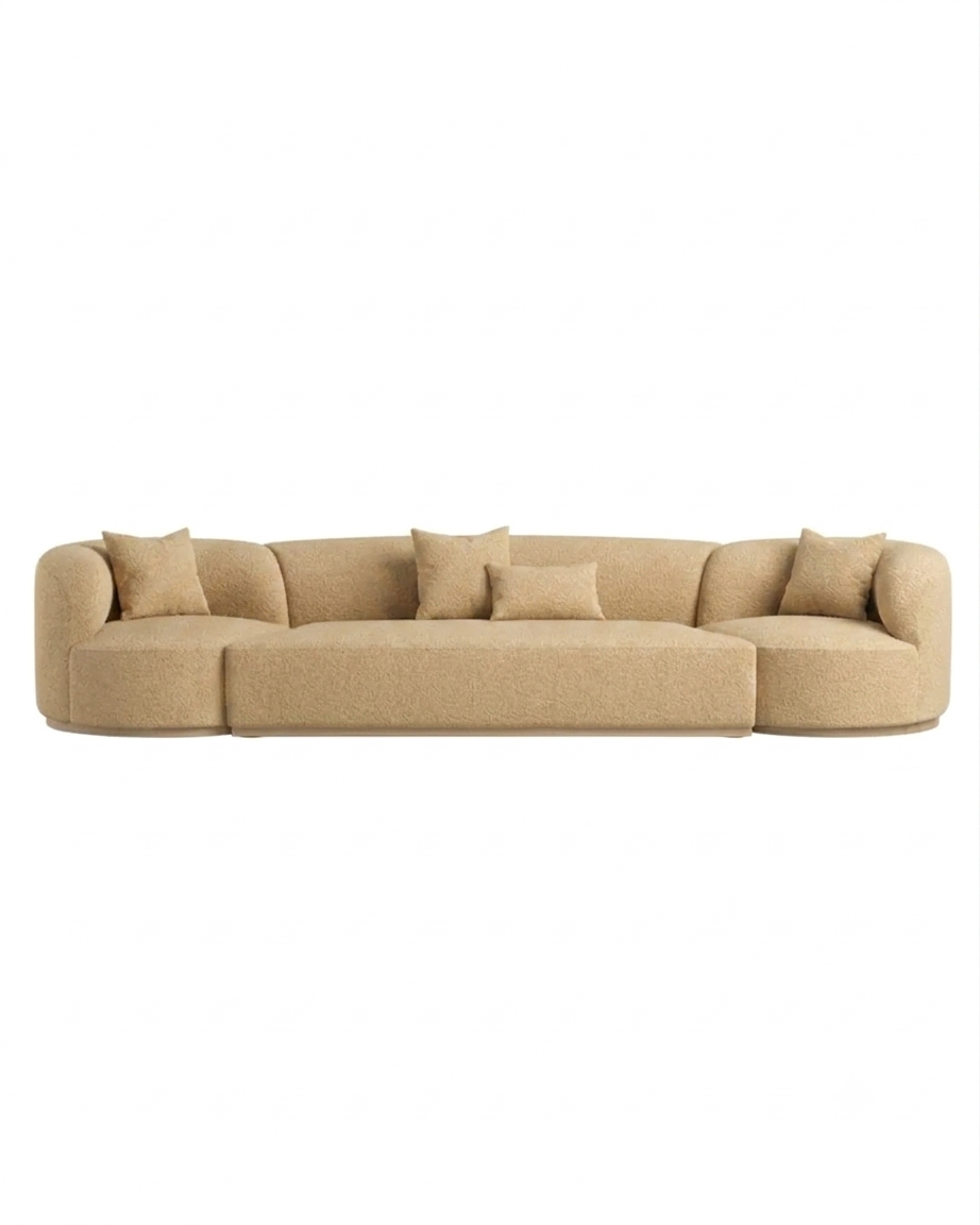 Cream Sofa side profile – luxury sofa Furmories UAE