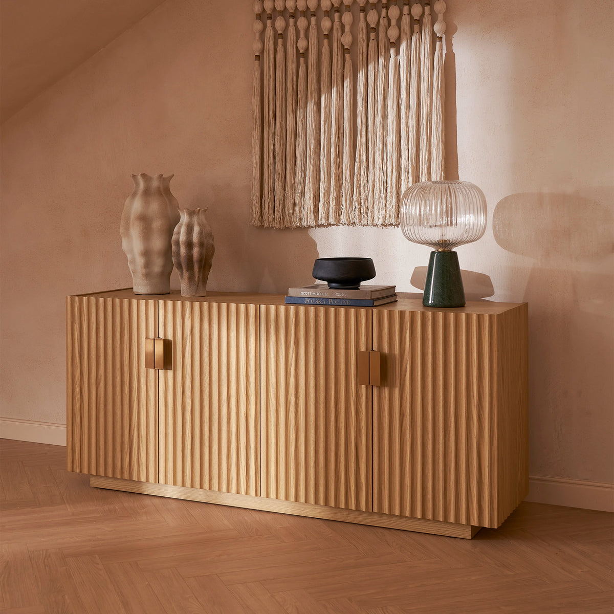Rigato Sideboard angle – bespoke sideboard Ajman UAE