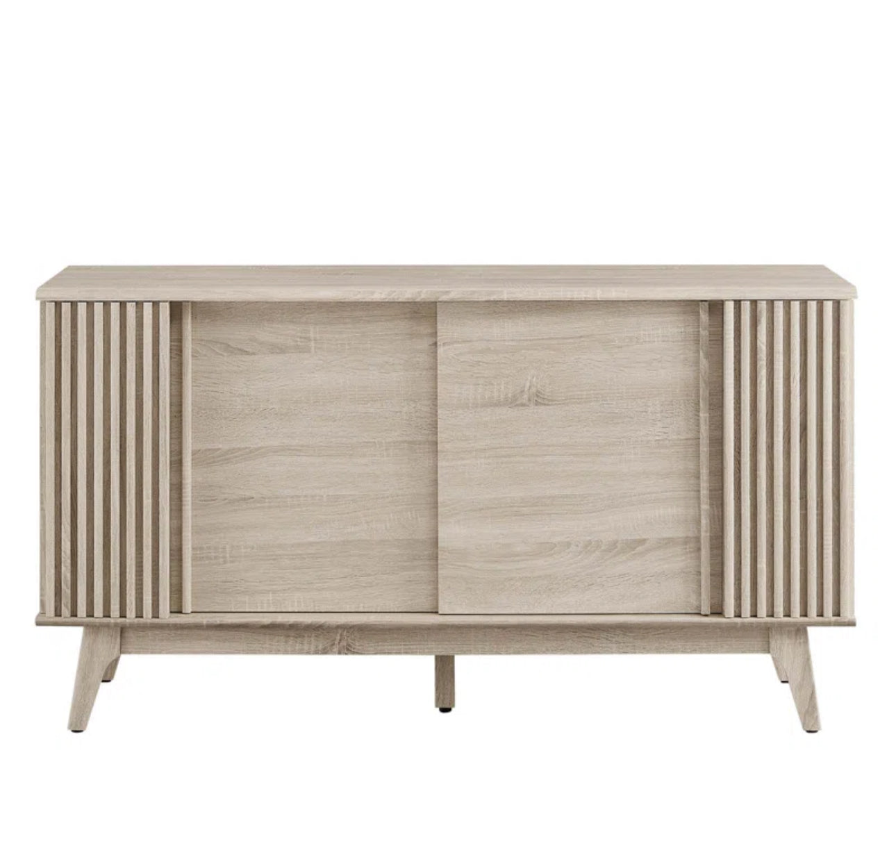 Scorrevole Sideboard — Sliding Door Oak Credenza with Slatted