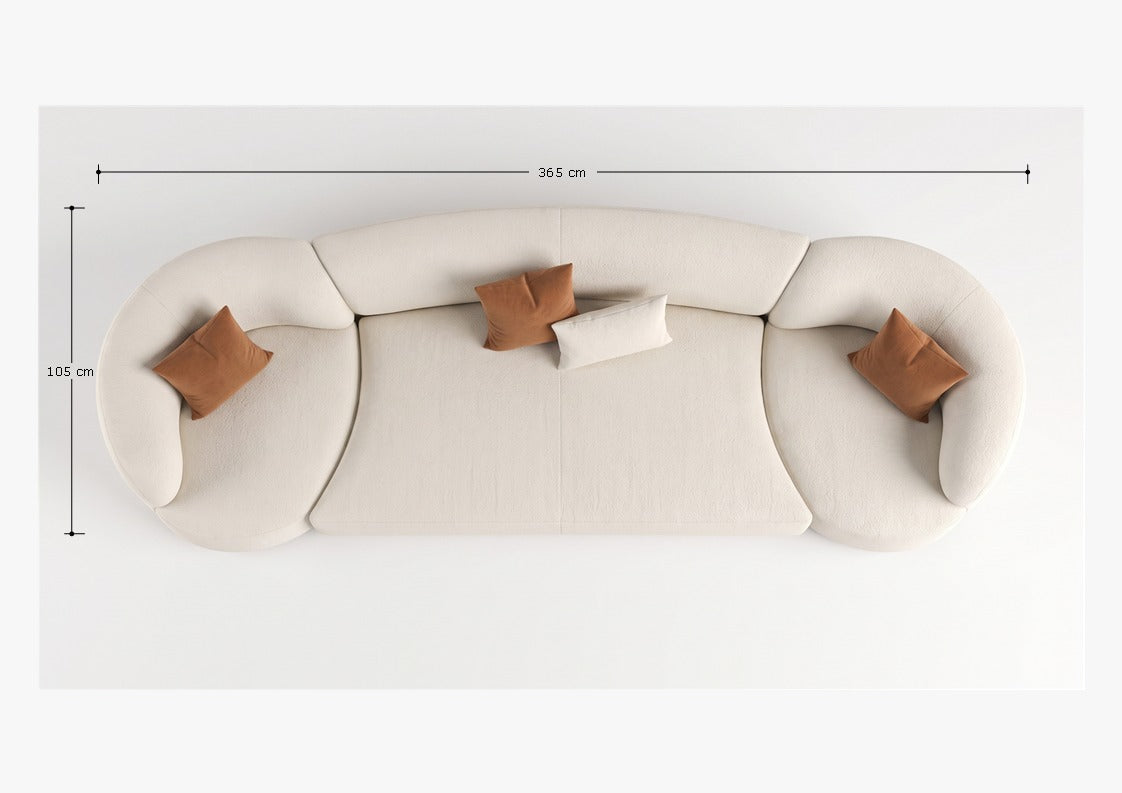 Cream Deep Seat Sofa grey variant – sofa manufacturer UAE
